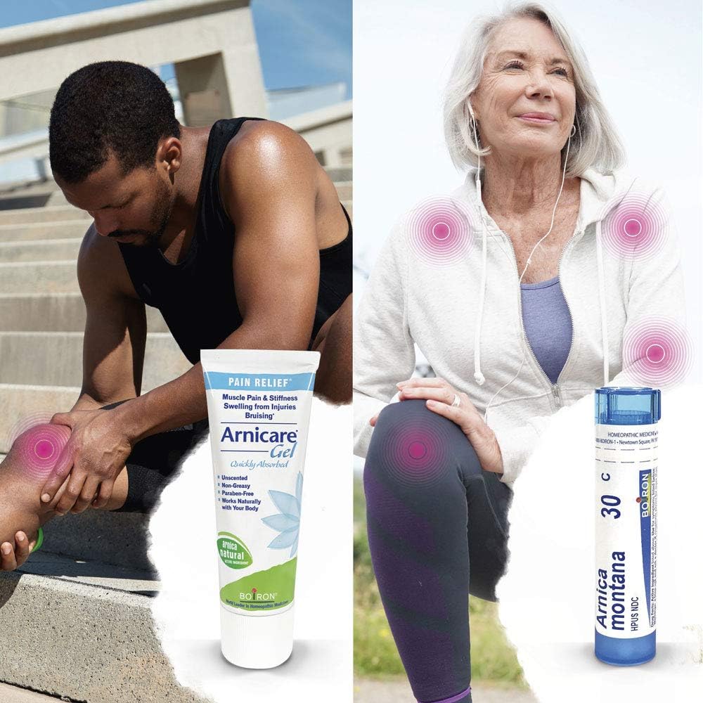 Boiron Arnicare Value Pack 2.6 Ounce (Pack of 1) Gel + 80 Pellet Tube Homeopathic Medicine for Pain Relief: Health & Personal Care