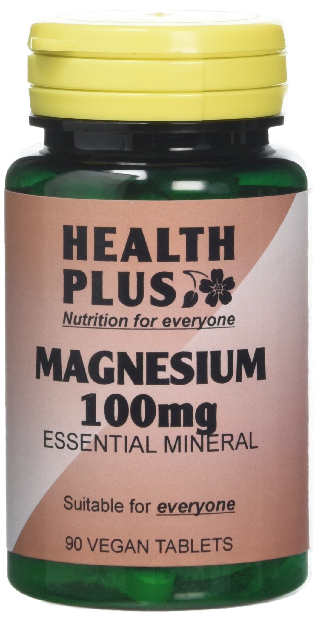 Health Plus Magnesium 100mg Mineral Supplement - 90 Tablets