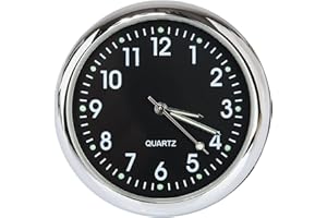 Anki Car Dashboard Clock, Classic Small Round Analog Quartz Clock with High & Low Temp Resistance | Long-Haul Trucking, Off-R
