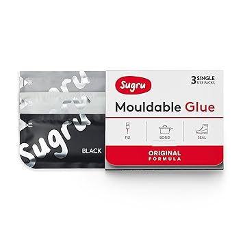 Sugru Formbarer Kleber - Original Formel - Schwarz, Weiss und Grau (3-pack)