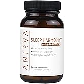 Sleep Harmony - Natural Sleep Supplement with Probiotics, Magnesium, Ashwagandha, Chamomile, GABA, Melatonin - Non-Habit Forming Supplement for Relaxation, Stress Relief, Better Sleep Aid