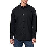 Armani Exchange Mens Long Sleeve Regular Fit All Over Logo Jacquard Shirt
