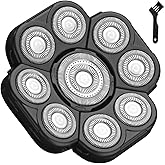 VRMETA Upgraded Version 9 Blades Electric Razor Shaver Heads