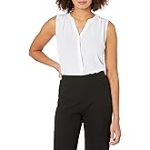 NYDJ Womens Sleeveless Pintuck Blouse Discontinued