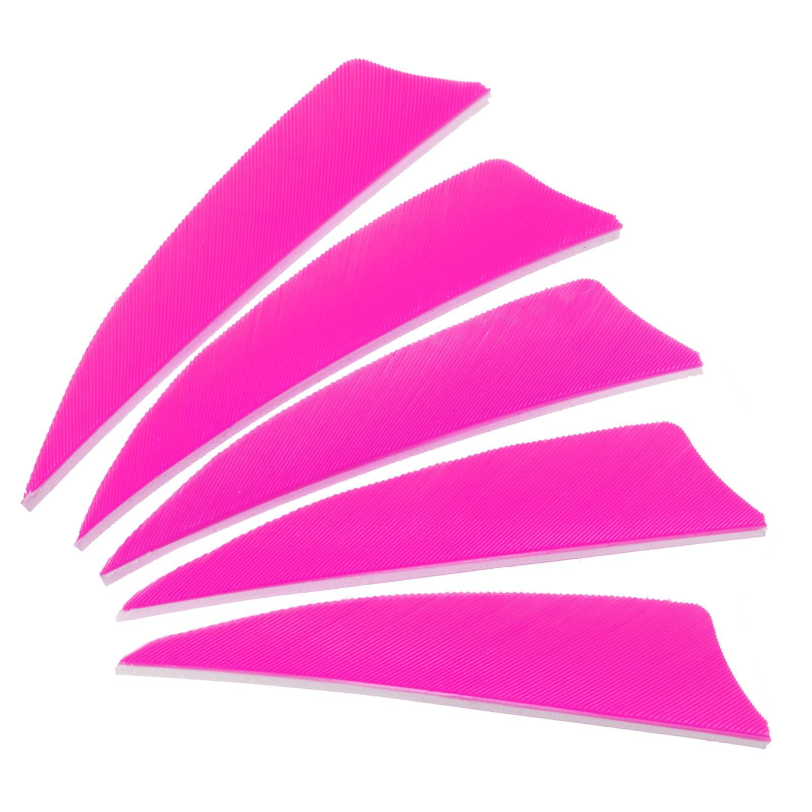 PATIKIL Arrows Vanes 50 Pack 3 Inch Arrow Turkey Feather Fletch Right Wing Fletching Pink for DIY Target Shooting