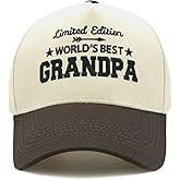 Embroidered Dad Hat for Men, Adjustable Vintage Baseball Cap, Fathers Day Birthday Gifts from Daughter Son Wife