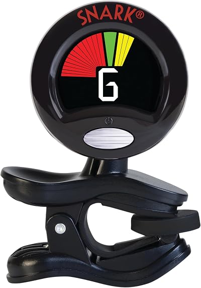 Snark SN6X Clip-On Ukulele Tuner, Black, 360° Display, Upgraded Chip