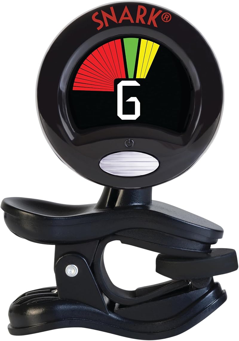 Snark SN6X Clip-On Ukulele Tuner, Black, 360° Display, Upgraded Chip