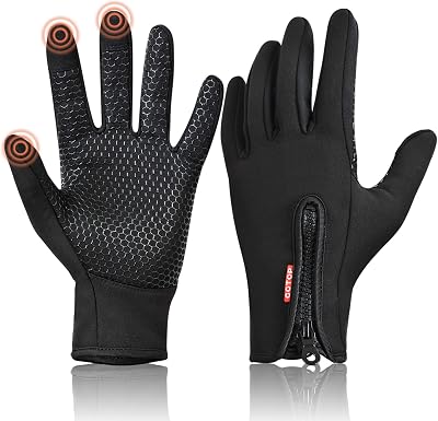 COTOP Winter Warm Gloves Men Women Touchscreen Windproof Water Resistant XL