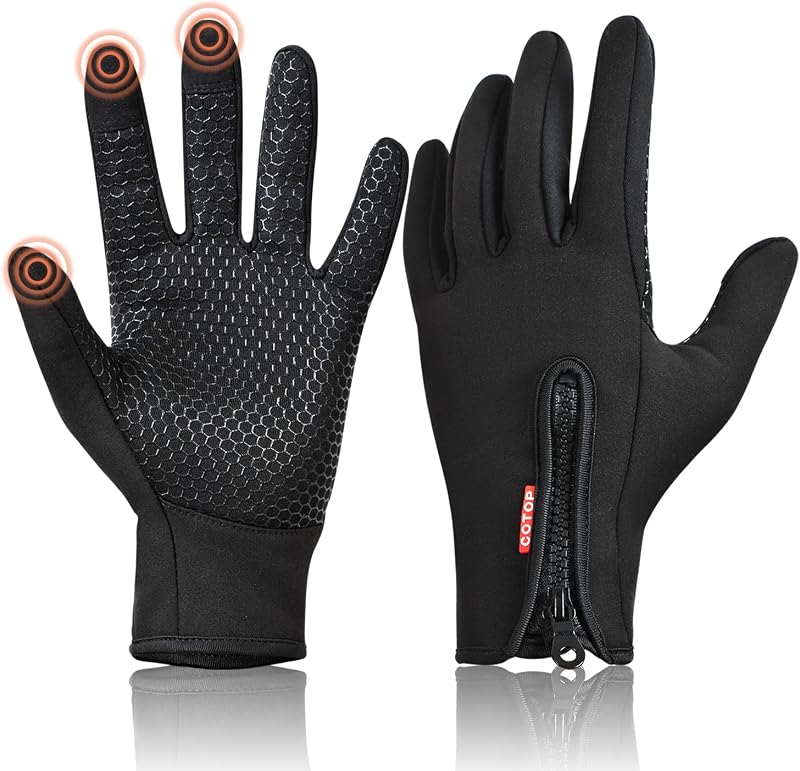 COTOP Winter Warm Gloves Men Women Touchscreen Windproof Water Resistant XL