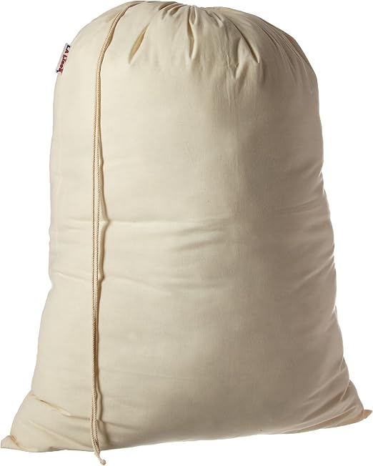 Amazon Com La Linen 100 Cotton Extra Large Muslin Draw String Laundry Bag 28 By 40 Inch High Pack 1 Home Kitchen
