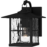 Ashley Harbour ASH31877A0 Kyrie Outdoor Wall Lantern, Matte Black