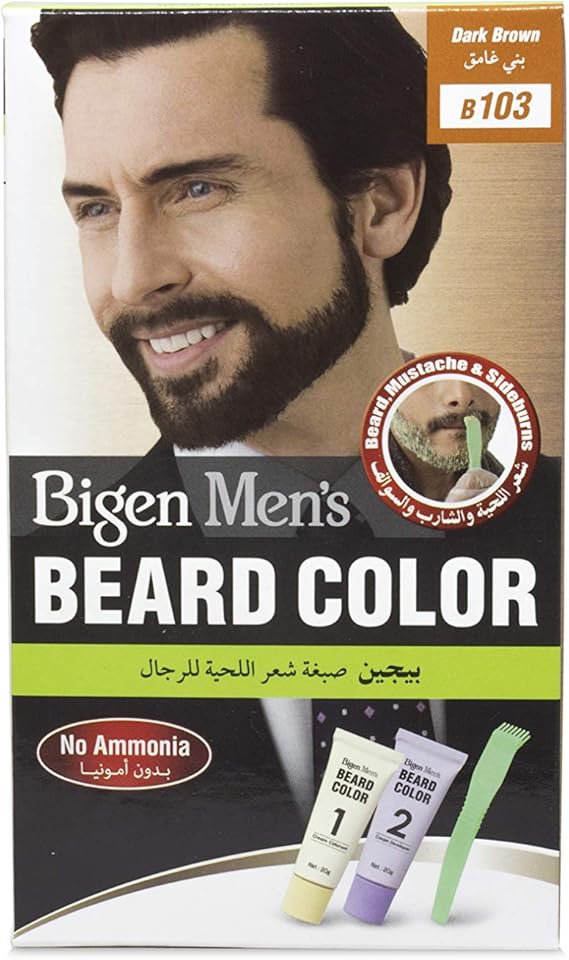 Bigen supperkart bigens Bigen Mens Beard Colour B103 Dark Brown x 3 Packs: Amazon.co.uk: Health