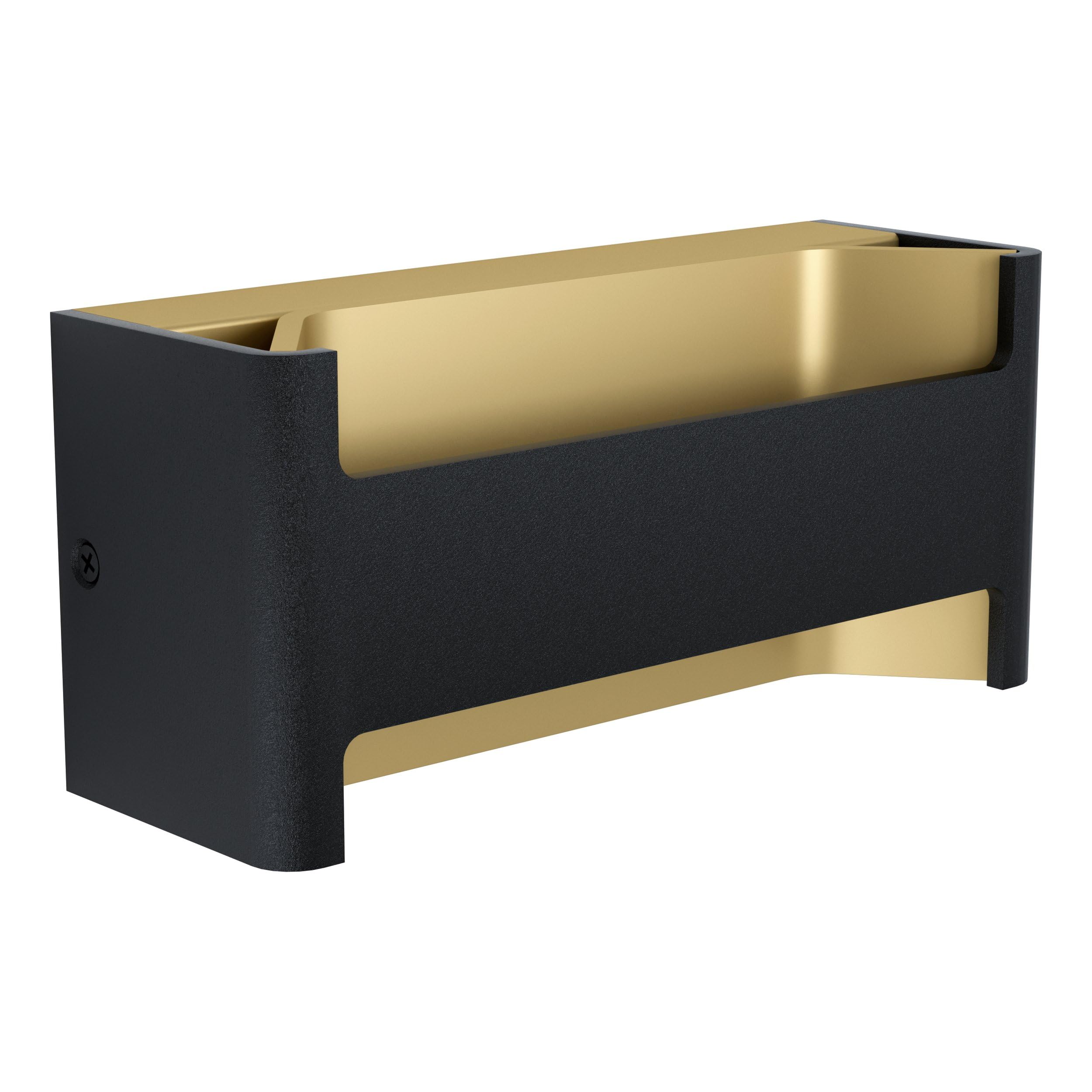 Eglo LED Wall Lamp Feloniche, Single-Flame Wall Light, Minimalist Design, Indoor Wall Spotlight Made of Aluminium and Plastic, Living Room Lamp, Hallway Light in Black, Gold, Transparent