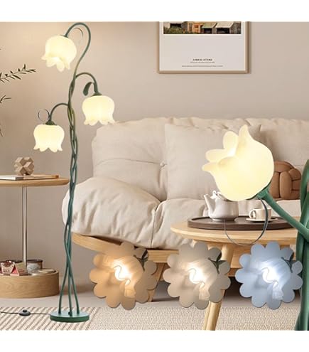 フラワーランプ Ore International K9334G 73-Inch Flower Floor Lamp, metal