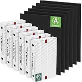 SAKEGDY 6 Pack HPA300 HEPA Filter Replacement Kit Compatible with Honeywell Air Purifier HPA300 /HPA304 /HPA8350 / HPA3300b /