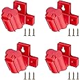 4 Packs Tool Holder Mount Fit for Milwaukee 12V Drill Tool Hanger Power Tool Storage for M12 with 12 Screws