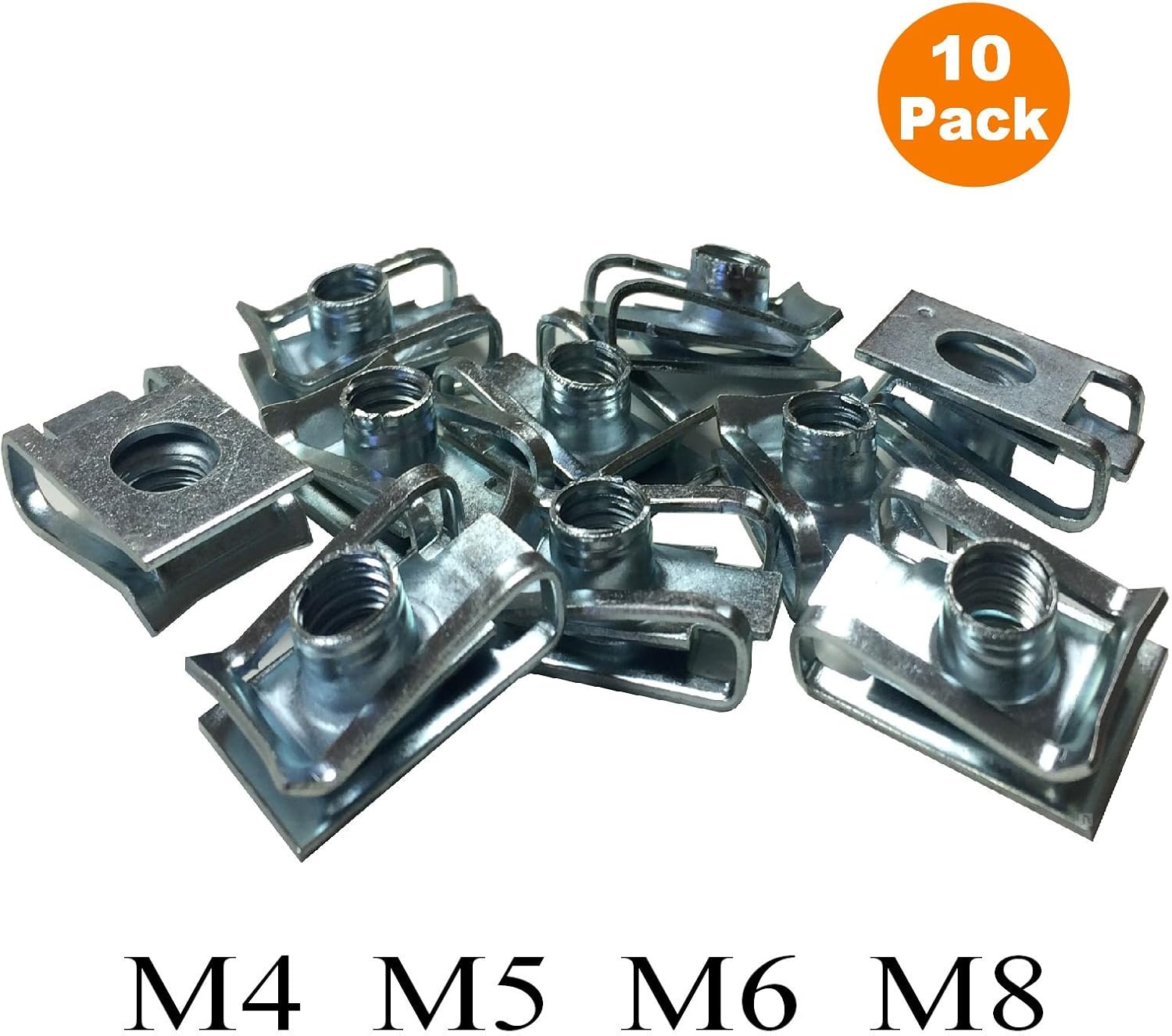 10 x M6 Fairing Bodywork Panel U Clips, Motorcycle / Bike U Nut Speed