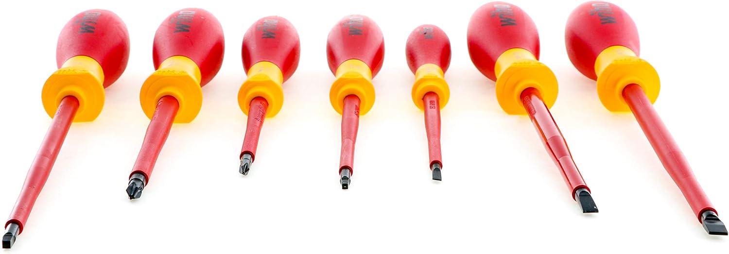 Wiha 32097 | 7 Piece Insulated SoftFinish Screwdriver Set - - 