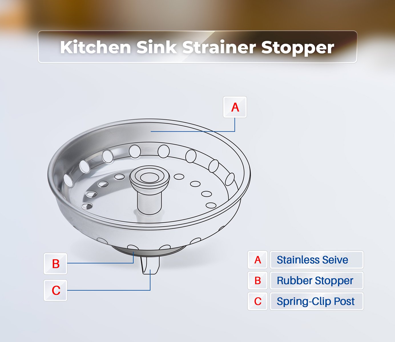 2 In 1 Stainless Steel Spring Clip Kitchen Sink Drain Strainer And Stopper Kitchen Sink Strainer Stopper Spring Clip Universal Kitchen Sink Accessories Kitchen Fixtures Urbytuscom