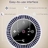 Aircillin AP070B Air Purifier 4-Stage H13 HEPA 765 sq ft Night Light view 4