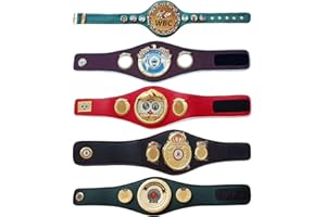 ARTIST UNKNOWN IBO IBF WBA WBC WBO Adult Boxing Champion Title Belts Set of 5 Adult Belts