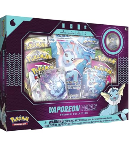 Amazon.com: Pokemon Cards: Jolteon VMAX Premium Collection Box : Toys &  Games