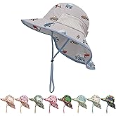 MA COWCF Baby Sun Hat with Neck Flap for Sun Protection Toddler Beach Hat UPF 50+ Outdoors 0-6 Years Boys Girls