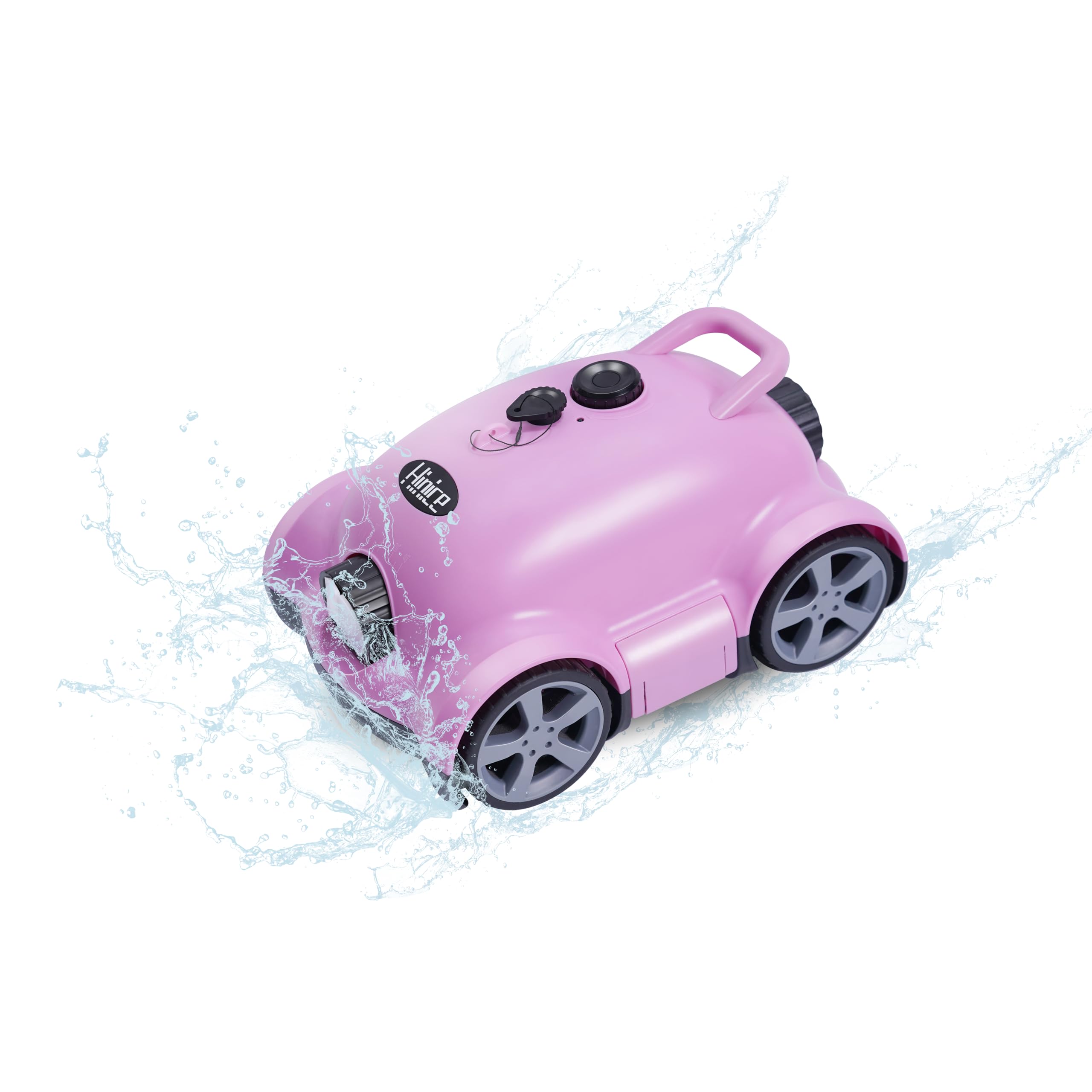 Photo 1 of (parts) (untested) Hinice Cordless Robotic Pool Cleaner,Automatic Pool Vacuum Robot for In-Ground/Above Ground Pools,150 Min Runtime, IPX8 Waterproof, 2200 Sq Ft Coverage (Pink)