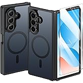 FNTCASE for Samsung Galaxy Z Fold7 Case: [Fit for Magsafe] [Screen Protector] Magnetic Translucent Matte, Military Grade Drop Protection, Shockproof Protective for Fold 7 Phone Cover (Black 8.0 inch)
