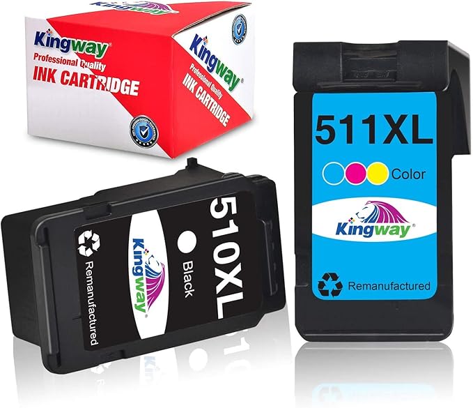 Kingway Remanufactured Pg 510 Cl 511 Replacement For Canon 510 And 511 Canon Pg 510 Cl 511 Printer Cartridges For Mp270 Mp230 Mp250 Ip2700 Mp280 Mp230 Mx320 Mx360 Mx410 Mx490 Mx495 1 Black 1 Kingway Remanufactured Pg 510 Cl 511 Replacement For Canon 510 And 511 Canon Pg 510 Cl 511 Printer Cartridges For Mp270 Mp230 Mp250 Ip2700 Mp280 Mp230 Mx320 Mx360 Mx410 Mx490 Mx495 1 Black 1