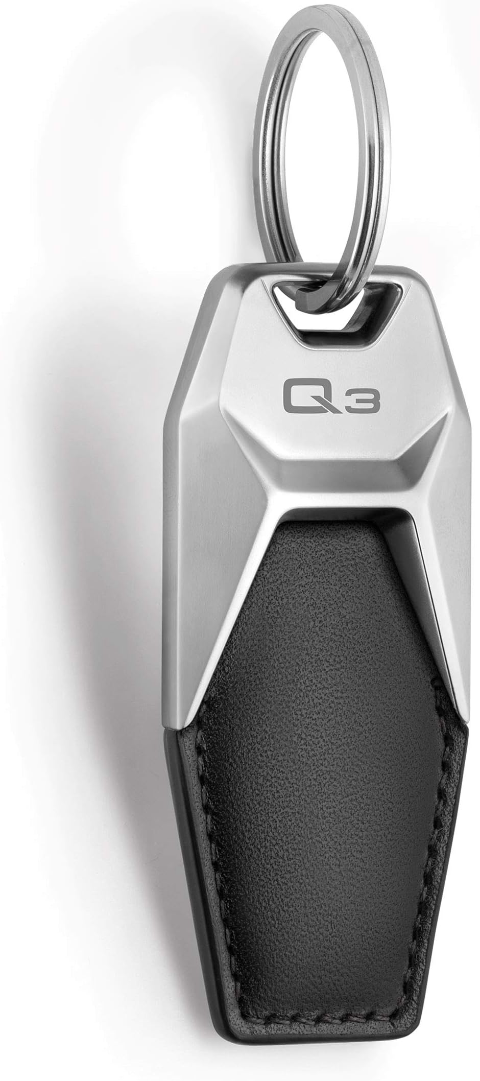 3181900613 Audi Q3 Leather Keyring Black/Silver