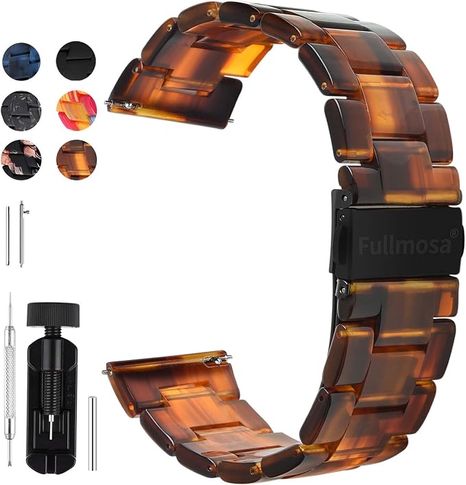 Fullmosa Quick Release Watch Band 22mm 20mm 18mm, Resin