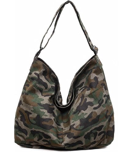 Amazon.com: Purple Camouflage Womens Handbag Leather Tote Bag
