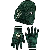 Ultra Game Youth NBA Official Super Soft Winter Beanie Knit Hat with Extra Warm Touch Screen Gloves