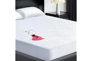 BITEANY 100% Waterproof Mattress Protector with High Resistance to Liquid, Breathable 3D Air King Mattress Protector, Ultra Soft Cooling Bamboo Mattress Cover Hypoallergenic Quiet Bed Cover Fits 6"-21"