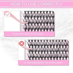 Individual Lashes Large Tray D Curl Lash Clusters
