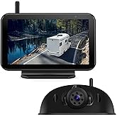 eRapta RV Backup Camera Wireless System for Furrion with 5-Inch Monitor 1080P, 1 Rear Camera, Wide-View, Video Recording, IR 