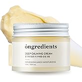ONGREDIENTS Deep Calming Cream | Daily Face Moisturizer for Dry, Sensitive Skin | Centella Asiatica, Ceramide, Soothing, Skin Barrier, Hydrating | Fragrance-Free, Korean Skincare 1.69 fl Oz