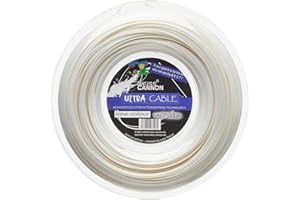 Weiss Cannon Ultra Cable Tennis String - 17L/1.23mm (White) - 660ft - 200m Reel