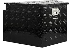 HUAYAW 39 Inch Aluminum Trailer Tongue Tool Box, Heavy Duty Utility Truck Tool Storage Box with Lock and 2 Keys, for Trailers, ATVs, RVs