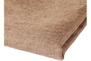 Flushbay Speaker Grill Cloth Linen Single Layer Speaker Fabric Protective Dustproof Mesh Cloth Stereo Fabric Replacement for Home Stage Speakers, Media Cabinet, KTV Box (Brown, 50 * 146cm)