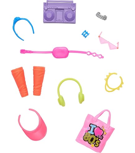 Barbie Amusement Park Accessories Pack - 11 Piece Storytelling & Fashion Set For Barbie Dolls (Doll Not Included)