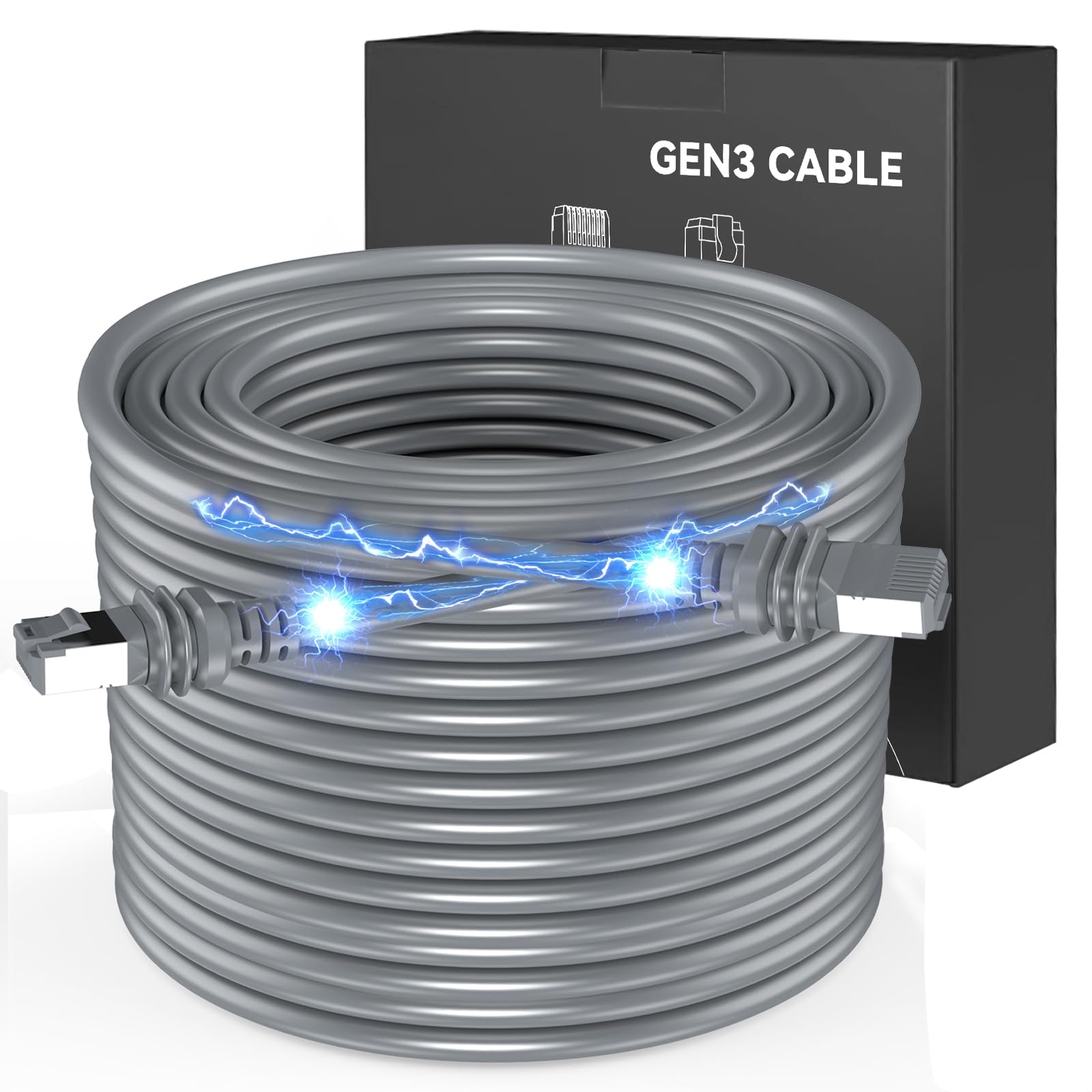 Photo 1 of MOTITO Starlink Cable Gen 3 200FT, Waterproof Starlink Cable for Rectangular Satellite, Durable Standard Extension V3 Cables (200FT)