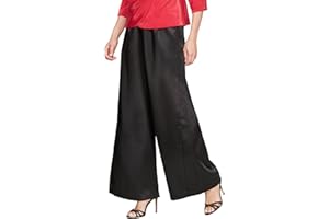 Alex Evenings Womens Wide Leg Chiffon Dress Pant for Mother of The Bride, Elegant Party Outfit (Petite and Regular Sizes)