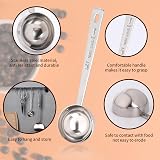 KALIONE 2x 15ml Stainless Steel Coffee Measuring Spoon with Long Handles view 3