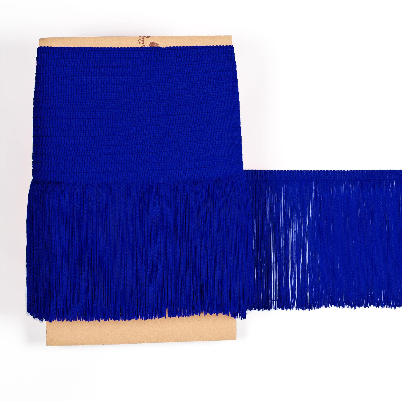 TEXTEX = Cuquillo Fringe for Sewing Flamenco and Sevillana. Composition Rayon 100%. Length of 20 cm. 5m Pieces. (Blue King)