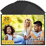 YixangDD 20 Pack Magnetic Picture Frame, 2.5 x 3.5