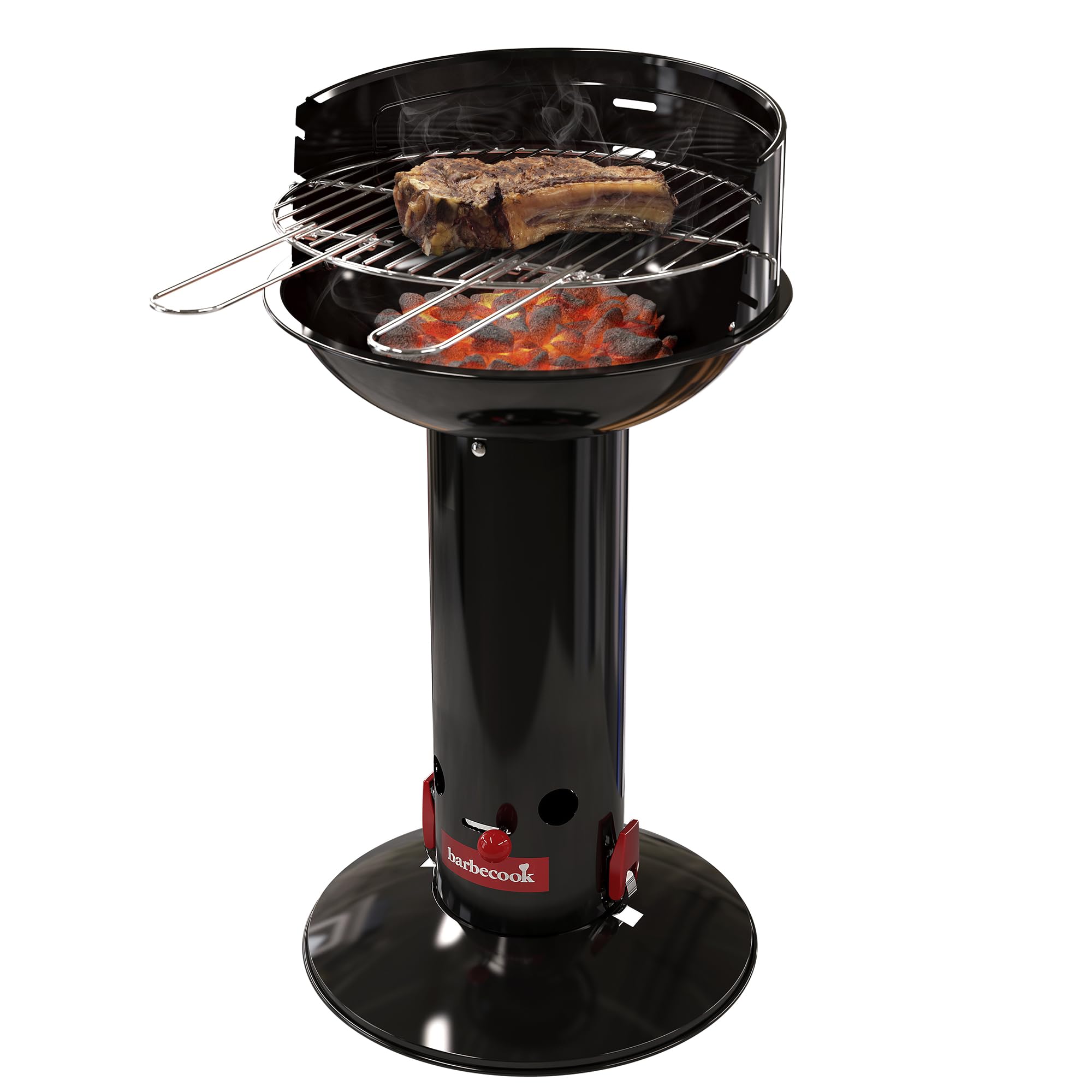 Barbecook Loewy 40 Black Charcoal BBQ, 41.1 x 41.1 x 75.5 cm