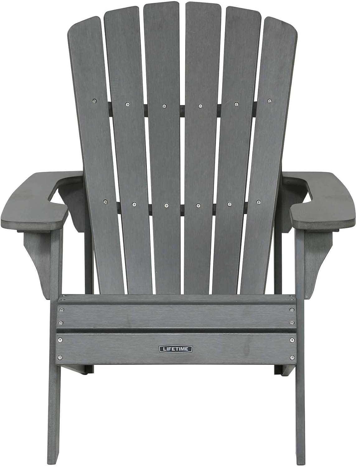 Lifetime Faux Wood Adirondack Chair, Gray - 60204 : Garden & Outdoor